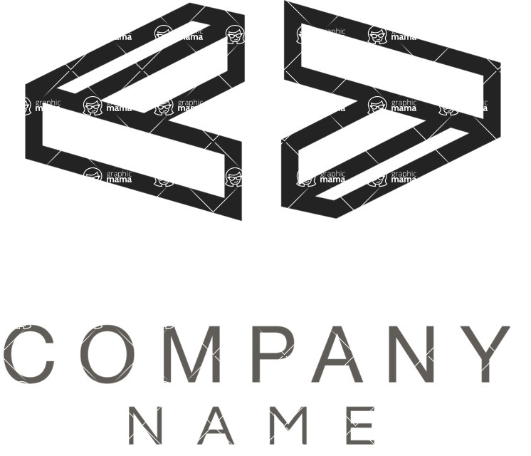 Business Logo Templates - vector graphics in a pack from GraphicMama - Programming Company Logo Design Black and White